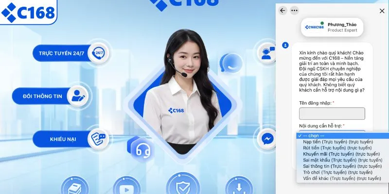 Các tình huống nên liên hệ C168