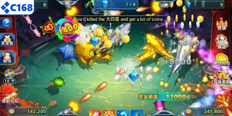 Ưu điểm nổi bật của jackpot bắn cá tại C168
